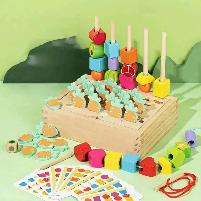 JUGUETE EDUCATIVO DE MADERA PARA APRENDIZAJE DE COLORES Y FORMAS - 6