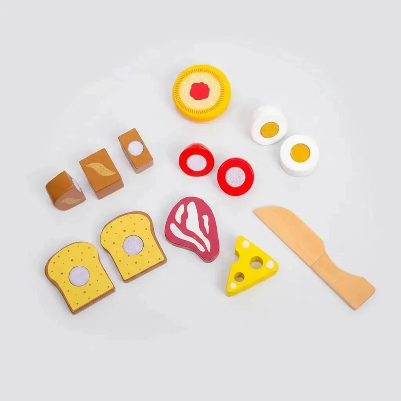 SET DE COMIDAS DE MADERA PARA CORTAR JUGUETE DIDACTICO - 8