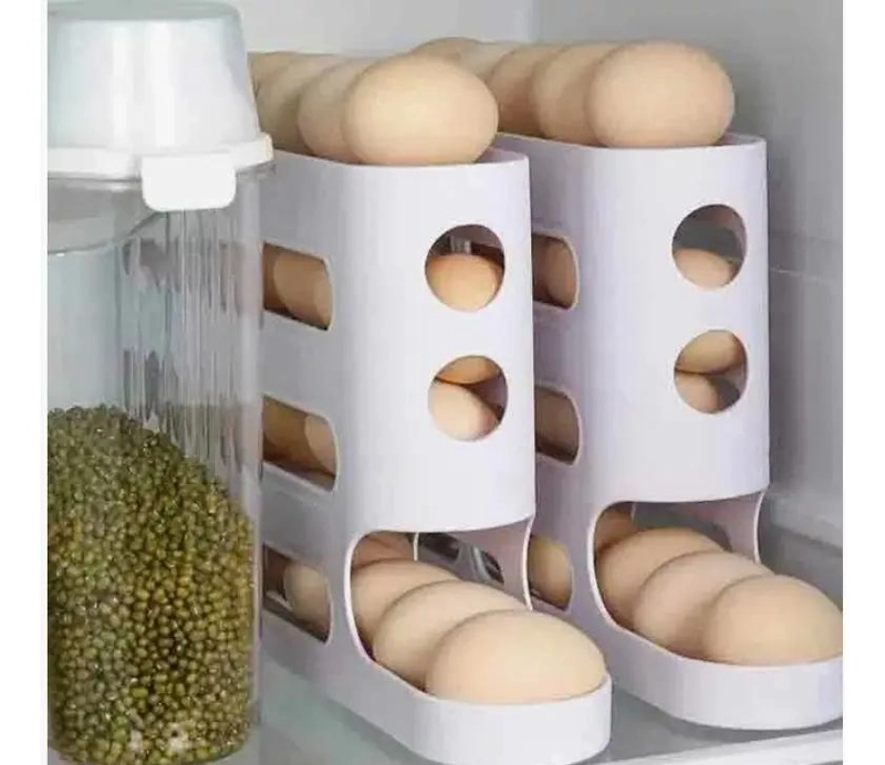 DISPENSADOR DE HUEVOS PRACTICO CON CAPACIDAD PARA 26 HUEVOS - 3