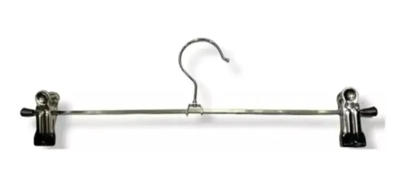 PACK DE 10 COLGADORES METALICOS PARA PANTALONES Y FALDAS - 5