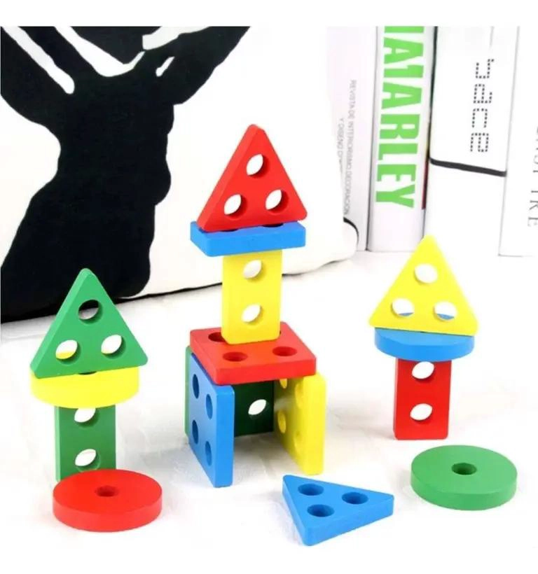 JUEGO DE PESCA MAGNE TICO Y ENCAJE DE MADERA PARA NIÑOS - 4