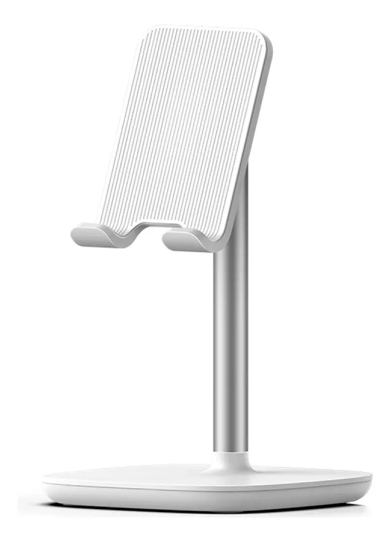 SOPORTE DE ESCRITORIO PARA SMARTPHONE PLATEADO - 1