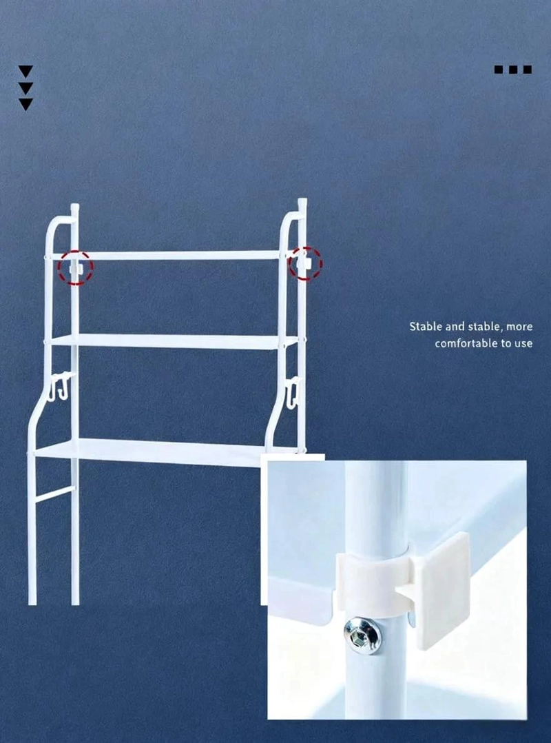 MUEBLE ORGANIZADOR DE BAÑO BLANCO 153X47X25 CM - 3