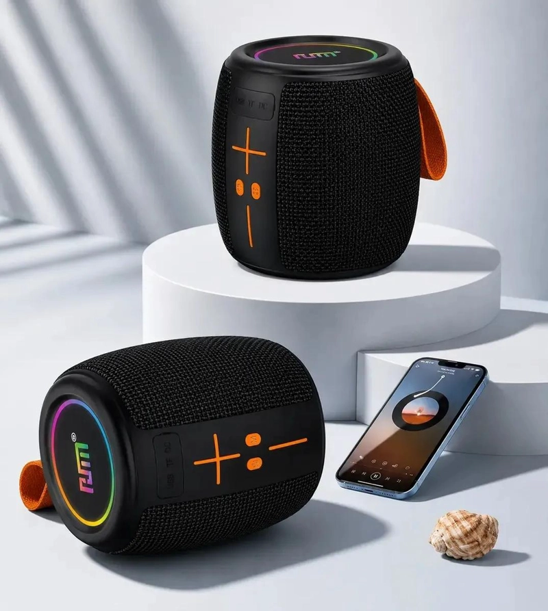 PARLANTE PORTATIL BLUETOOTH CON RADIO Y LUCES LED - 2