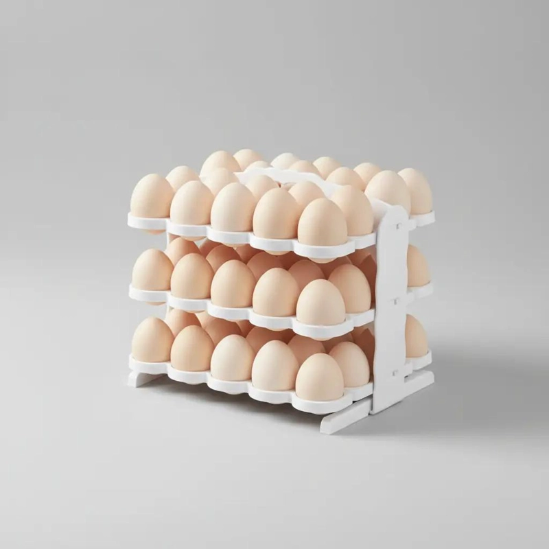 BANDEJA ORGANIZADORA PARA 60 HUEVOS CON DISEÑO PRACTICO - 1