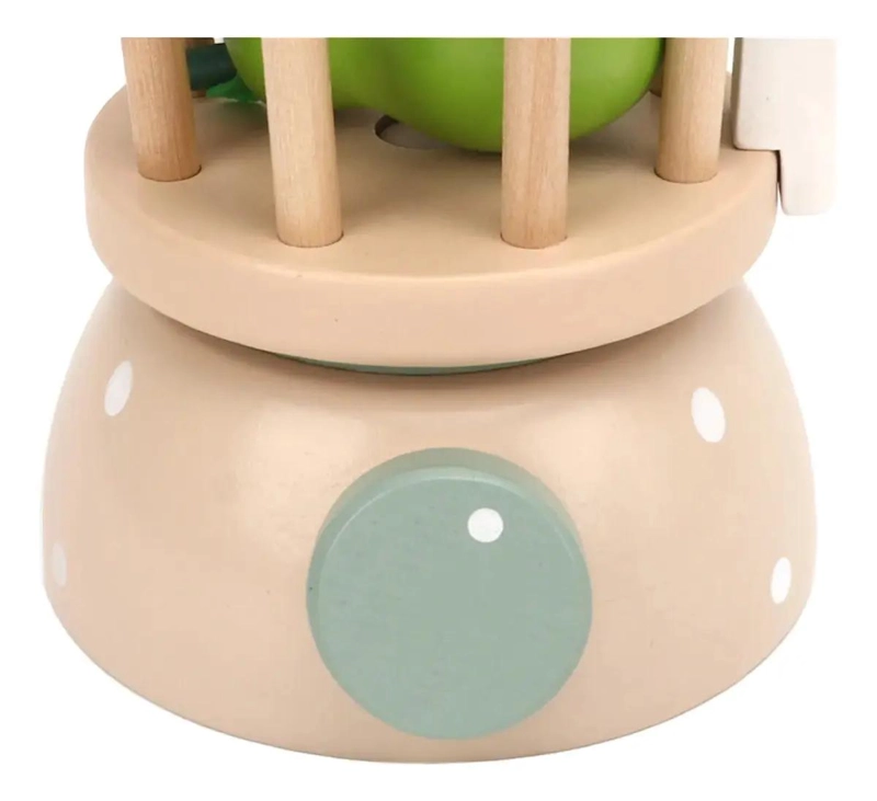JUGUETE LICUADORA DE MADERA CON FRUTAS PARA NIÑOS - 5