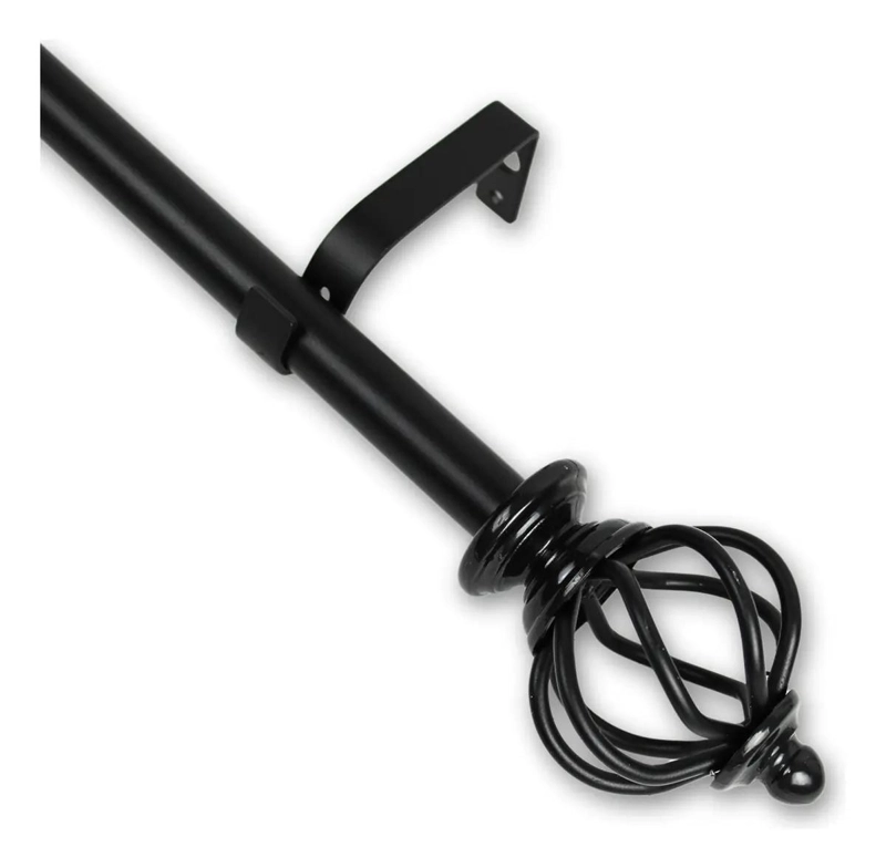 BARRA METALICA EXTENSIBLE PARA CORTINAS AJUSTABLE 120 A 210 CM - 1