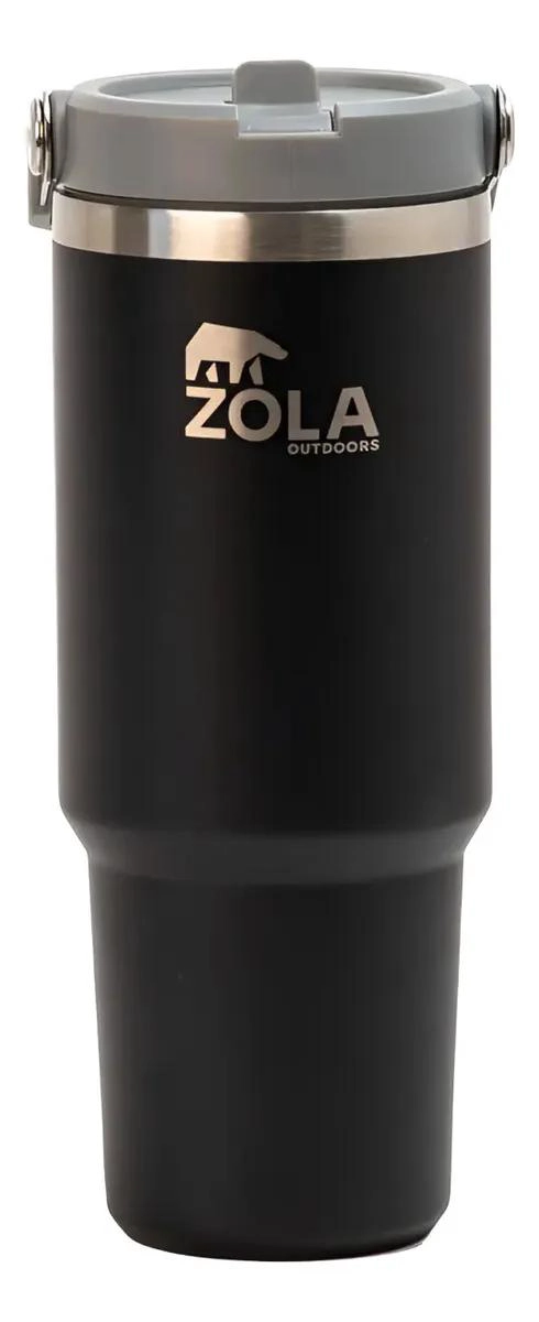 TERMO BOTELLA TE RMICA 890ML RESISTENTE PARA AGUA NEGRO - 2