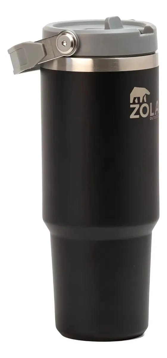 TERMO BOTELLA TE RMICA 890ML RESISTENTE PARA AGUA NEGRO - 5