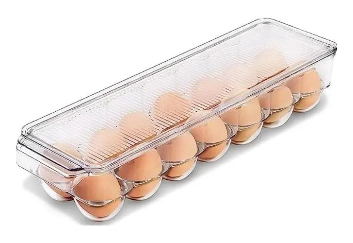 PACK DE 2 ORGANIZADORES DE HUEVOS APILABLES PARA REFRIGERADOR - 2