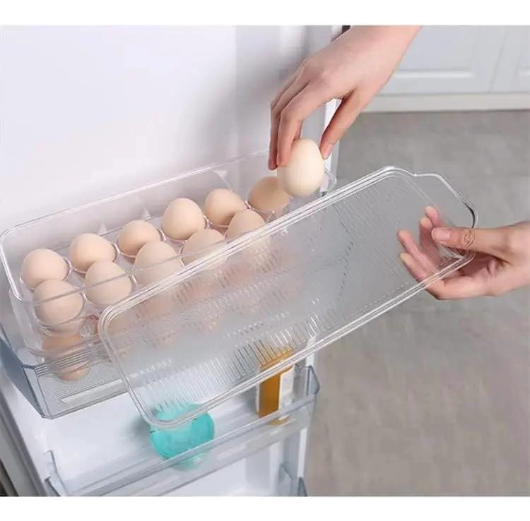 PACK DE 2 ORGANIZADORES DE HUEVOS APILABLES PARA REFRIGERADOR - 3