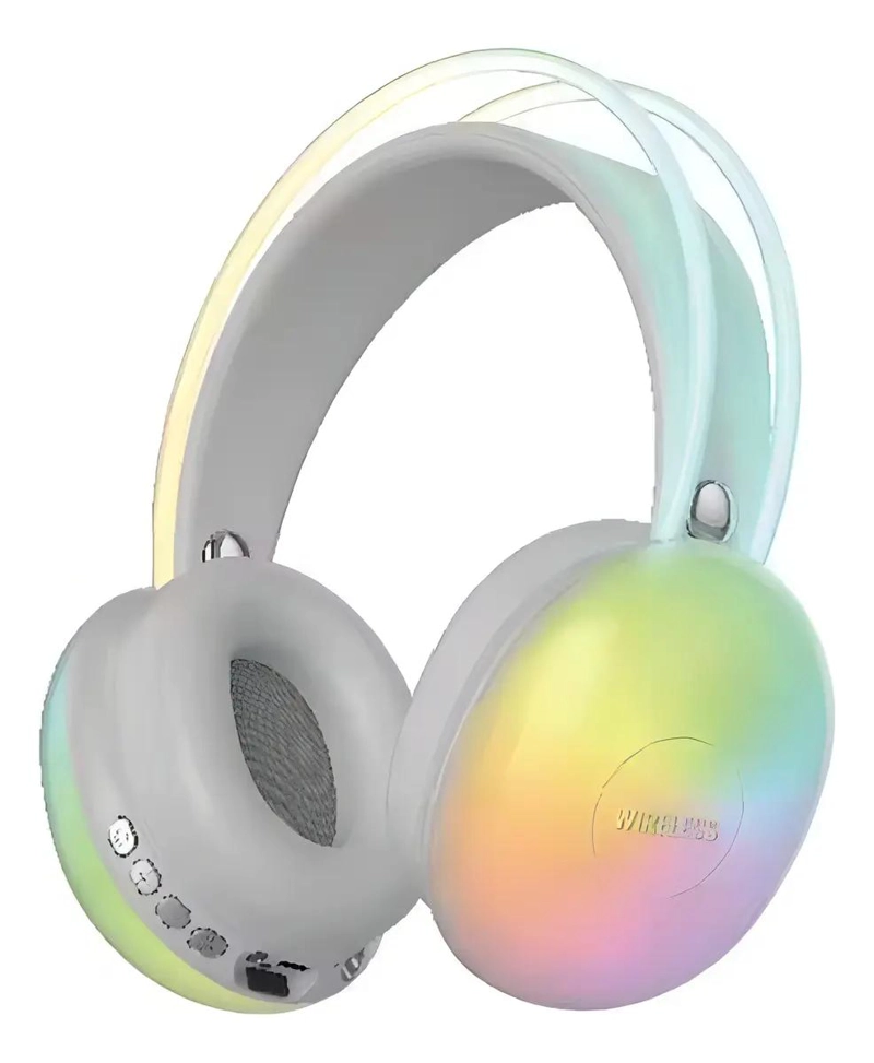 AURICULARES INALAMBRICOS BLUETOOTH 5.3 CON RGB Y MICROFONO - 1