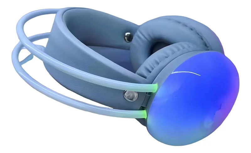 AURICULARES INALAMBRICOS BLUETOOTH 5.3 CON RGB Y MICROFONO - 2