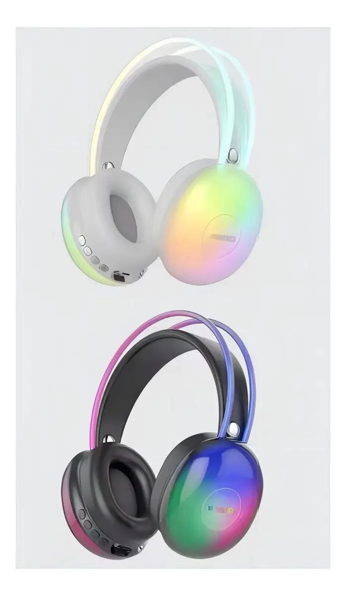 AURICULARES INALAMBRICOS BLUETOOTH 5.3 CON RGB Y MICROFONO - 3