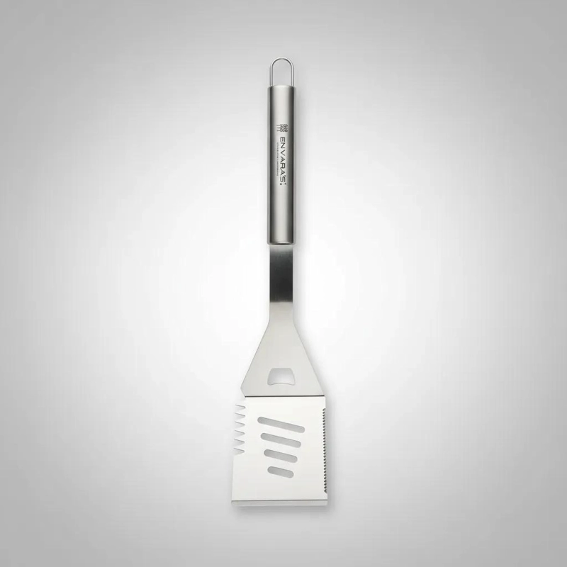 ESPATULA DE ACERO INOXIDABLE PARA GRILL Y ASADO CON DESTAPADOR 45 CM - 1