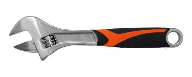 LLAVE FRANCESA MANGO ERGONOMICO 250 MM PARA USO PROFESIONAL - 1
