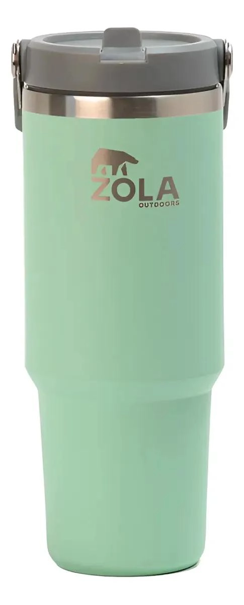 TERMO BOTELLA TE RMICA 890ML VERDE MENTA RESISTENTE - 2