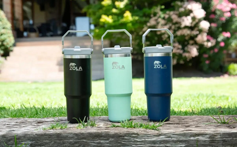 TERMO BOTELLA TE RMICA 890ML VERDE MENTA RESISTENTE - 4
