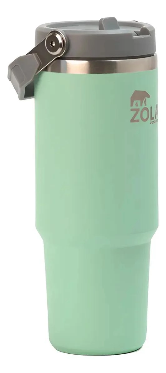 TERMO BOTELLA TE RMICA 890ML VERDE MENTA RESISTENTE - 5