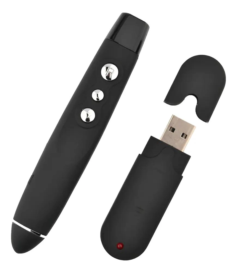 PRESENTADOR MULTIMEDIA LASER USB CON ESTUCHE Y ALCANCE DE 10 METROS - 1