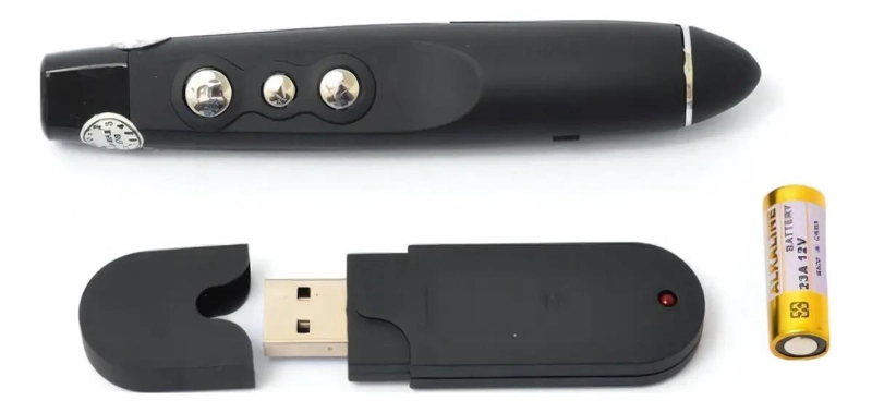 PRESENTADOR MULTIMEDIA LASER USB CON ESTUCHE Y ALCANCE DE 10 METROS - 3