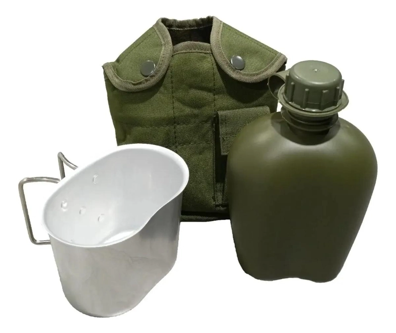 CANTIMPLORA TACTICA DE ALUMINIO PARA CAMPING 1 LITRO - 3