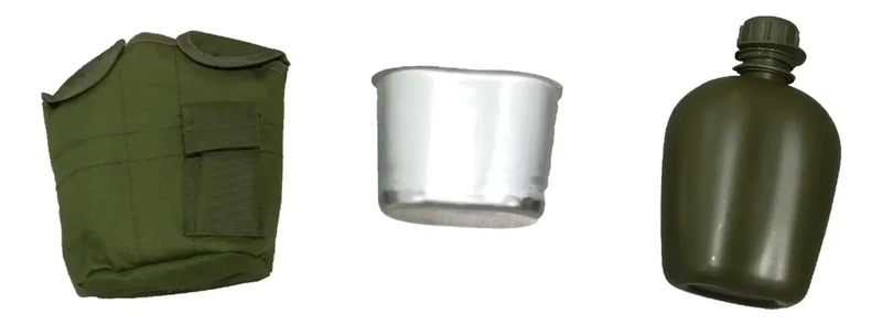 CANTIMPLORA TACTICA DE ALUMINIO PARA CAMPING 1 LITRO - 4