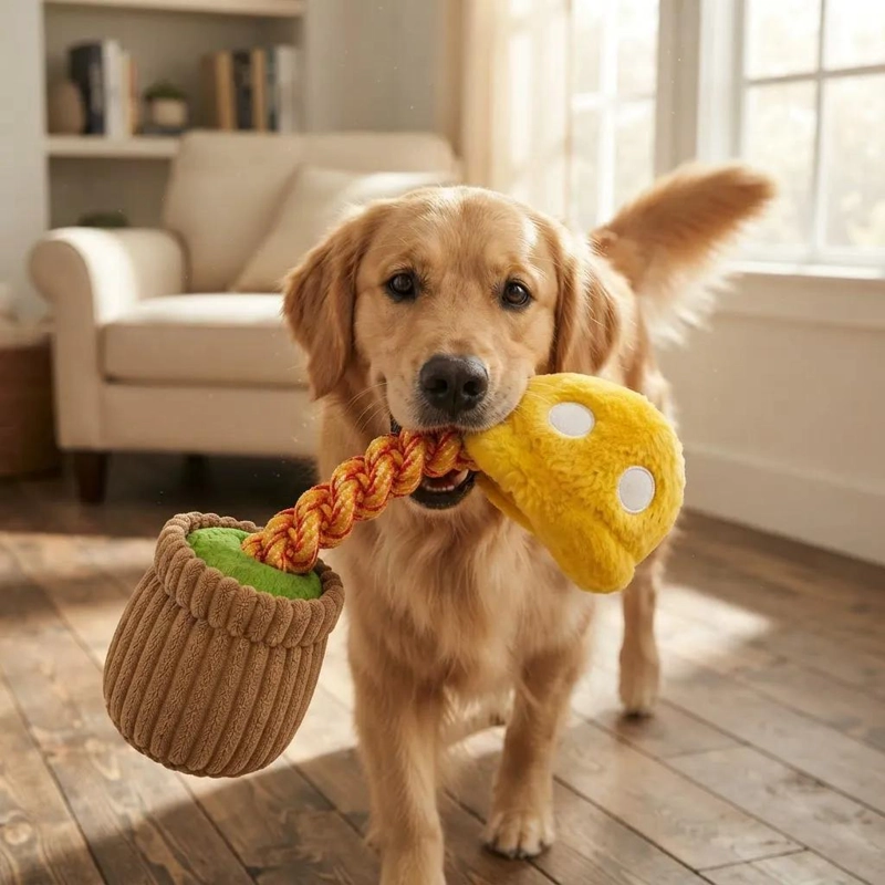 JUGUETE DE PELUCHE RESISTENTE PARA PERROS DE 35 CM - 5