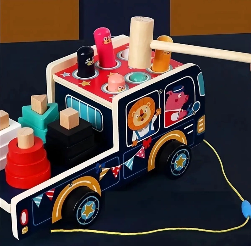 JUGUETE DIDACTICO DE MADERA PARA DESARROLLO INFANTIL - 7