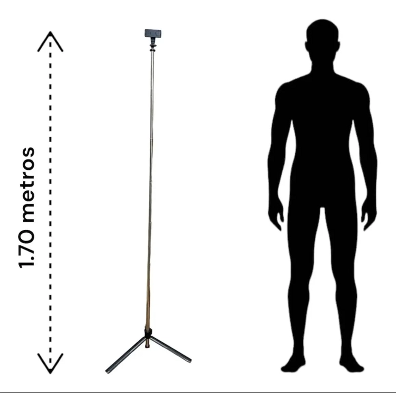 TRIPODE TELE FONO AJUSTABLE 170 CM CON CONTROL REMOTO - 3