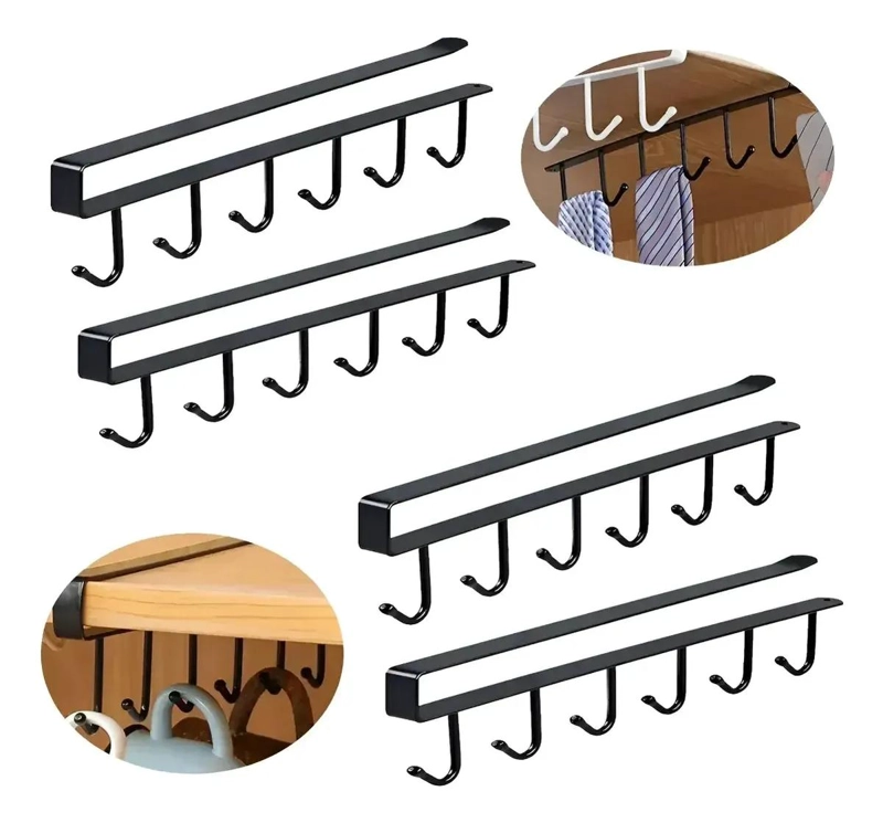 SOPORTE COLGANTE PARA VASOS Y UTENSILIOS DE COCINA - 1