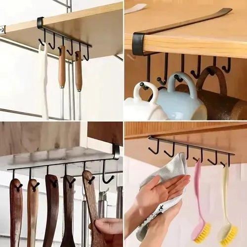 JUEGO DE 4 GANCHOS COLGANTES PARA COCINA Y BAÑO - 5