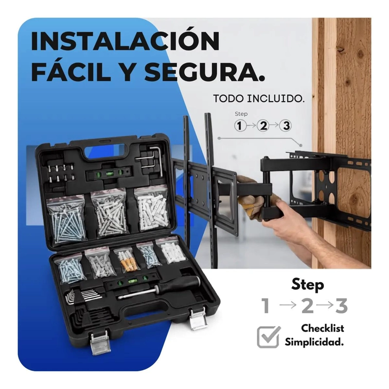 SOPORTE ARTICULADO PARA TELEVISORES DE 32 A 80 PULGADAS - 3