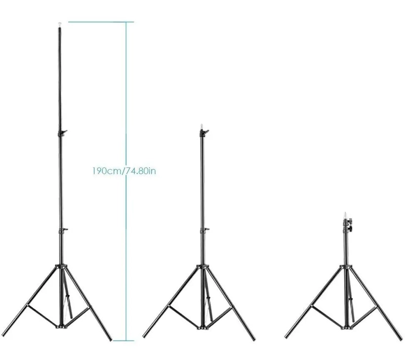 TRIPODE DE FLASH AJUSTABLE DE 2 METROS PARA FOTOGRAFIA - 2