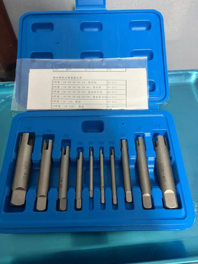 JUEGO SET EXTRACTOR DE PERNOS Y TORNILLOS 10 PIEZAS - 1