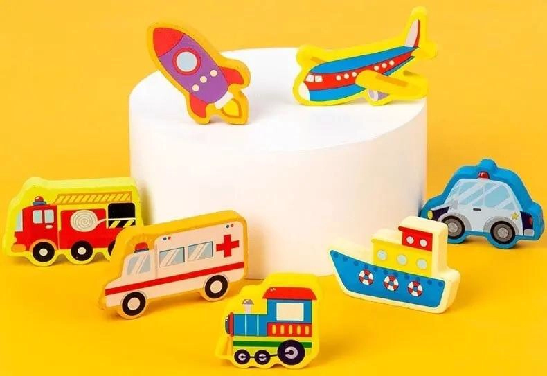 JUGUETE DIDACTICO DE MADERA PARA APRENDIZAJE INFANTIL - 9