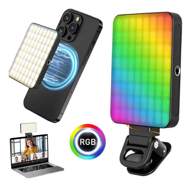 LUZ LED PORTATIL RGB AJUSTABLE PARA FOTOGRAFIA Y VIDEO - 5