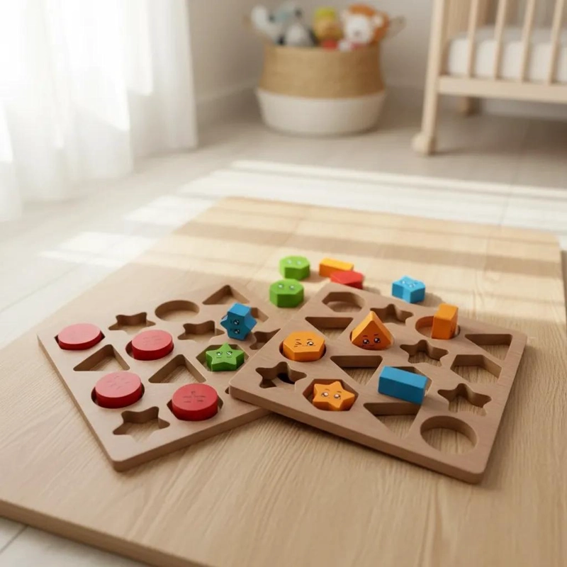 JUEGO DIDACTICO DE MADERA PARA COORDINACION MANO-OJO - 2