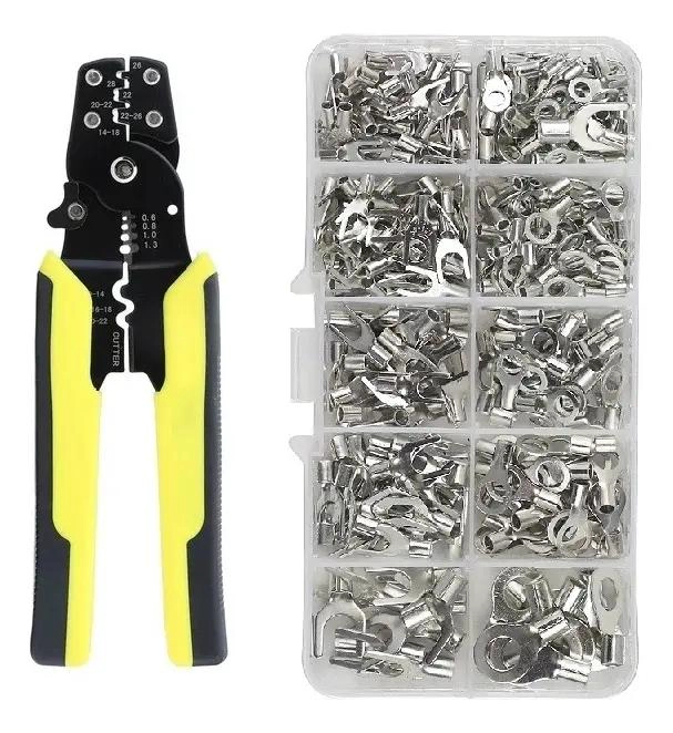 KIT ALICATE PELACABLE Y TERMINALES ANILLO - 1