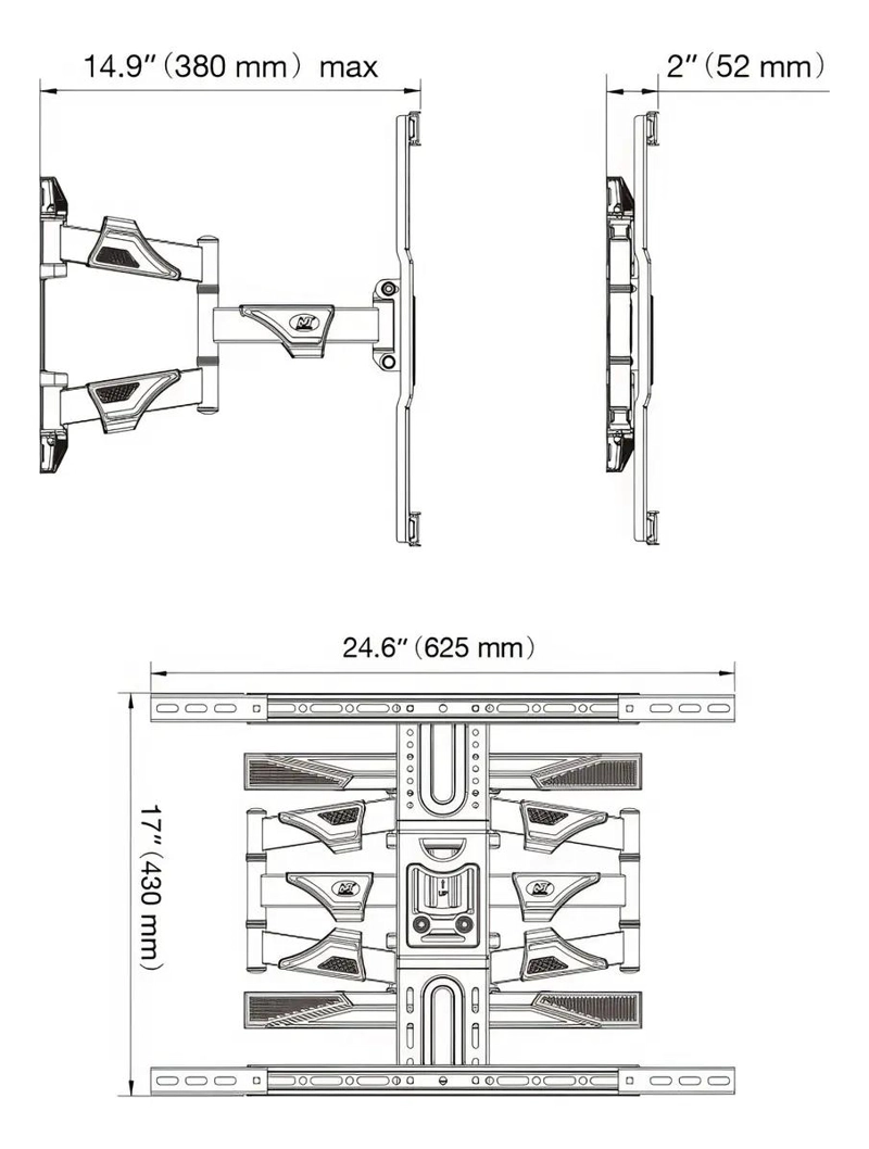 SOPORTE DE PARED PARA TELEVISORES DE 45 A 75 PULGADAS - 6