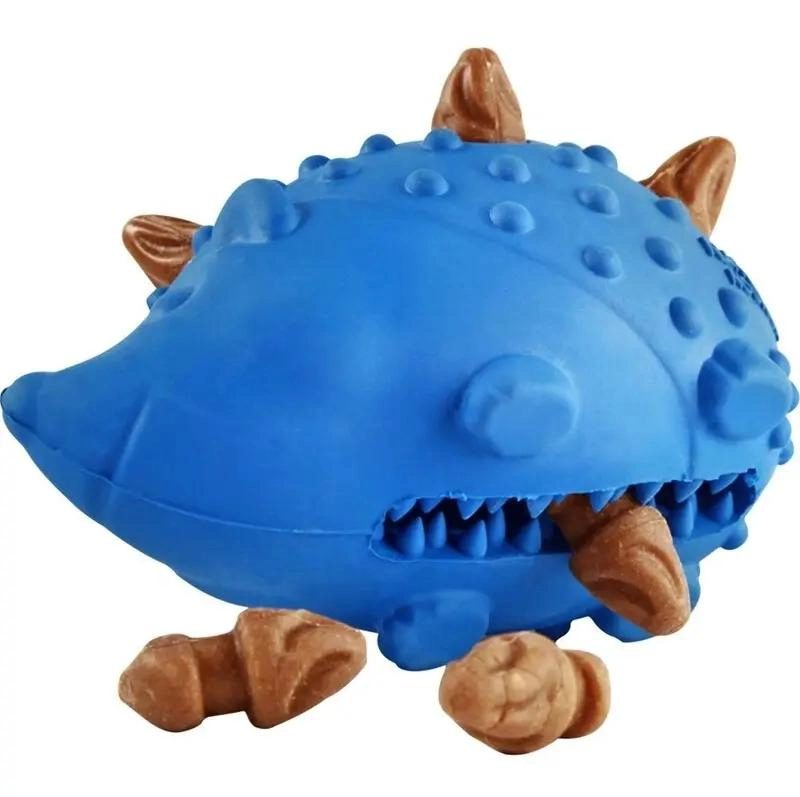 JUGUETE DENTAL ERIZO 2 EN 1 PARA PERROS CON SNACKS - 5