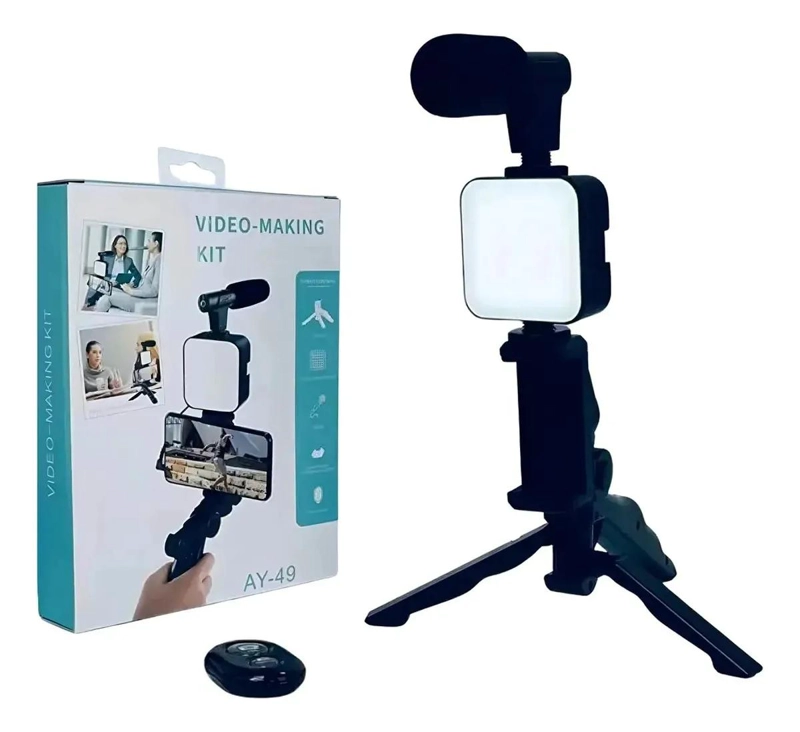 SOPORTE PARA CELULAR CON ESTABILIZADOR Y LUZ LED - 6