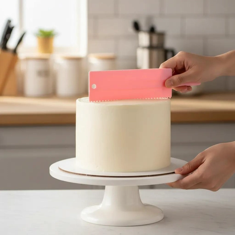 SET DE 4 ALISADORES PLASTICOS PARA REPOSTERIA CON BORDES VARIADOS - 2