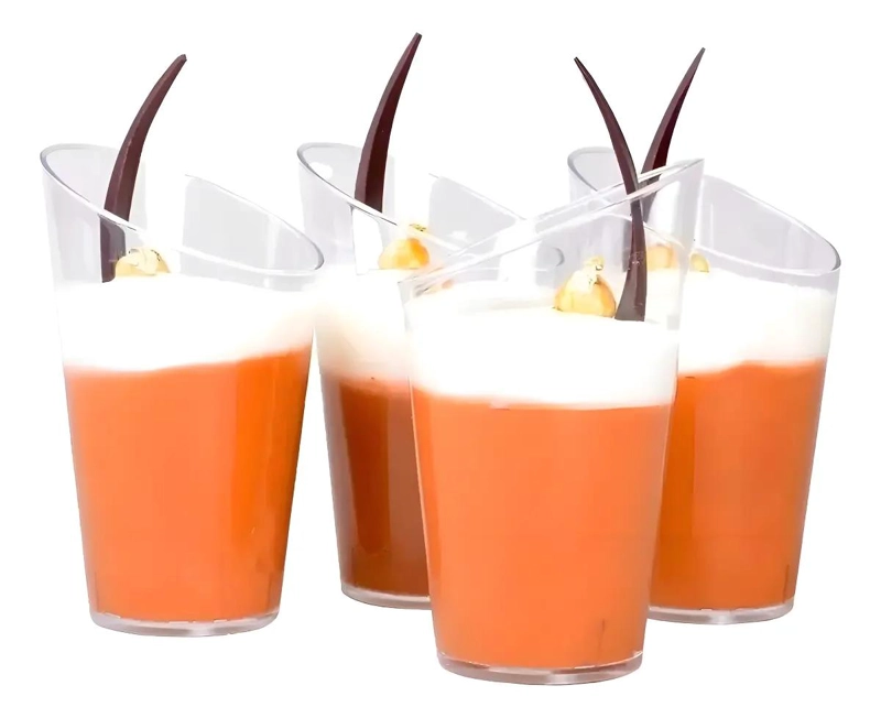 PACK DE 80 VASOS DE ACRILICO DESECHABLES PARA POSTRES - 2