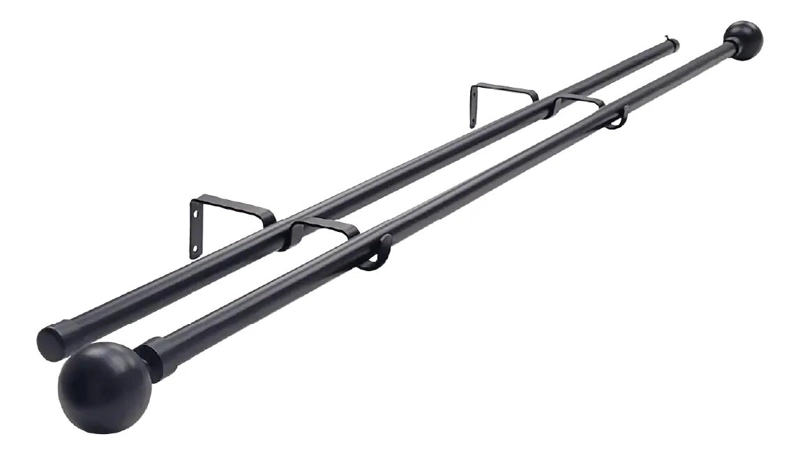 SET DOBLE DE BARRAS EXTENSIBLES PARA CORTINAS 120 A 200 CM - 3