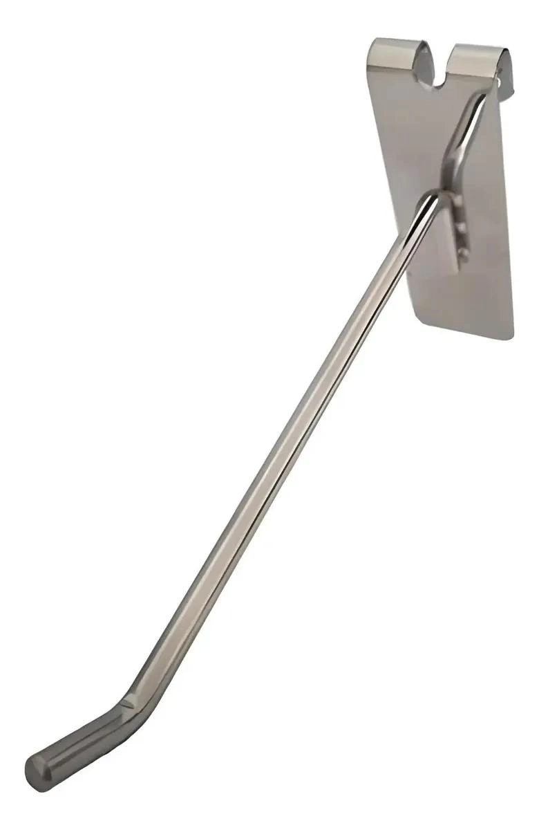 SET DE 10 GANCHOS DE METAL CROMADO PARA MALLA DE 15 CM - 1