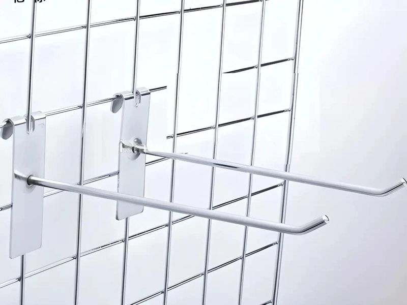 SET DE 10 GANCHOS DE METAL CROMADO PARA MALLA DE 15 CM - 3
