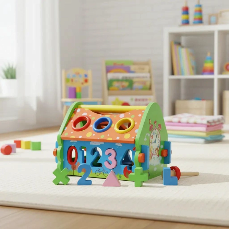 JUGUETE DIDACTICO DE MADERA PARA ESTIMULACION INFANTIL - 1
