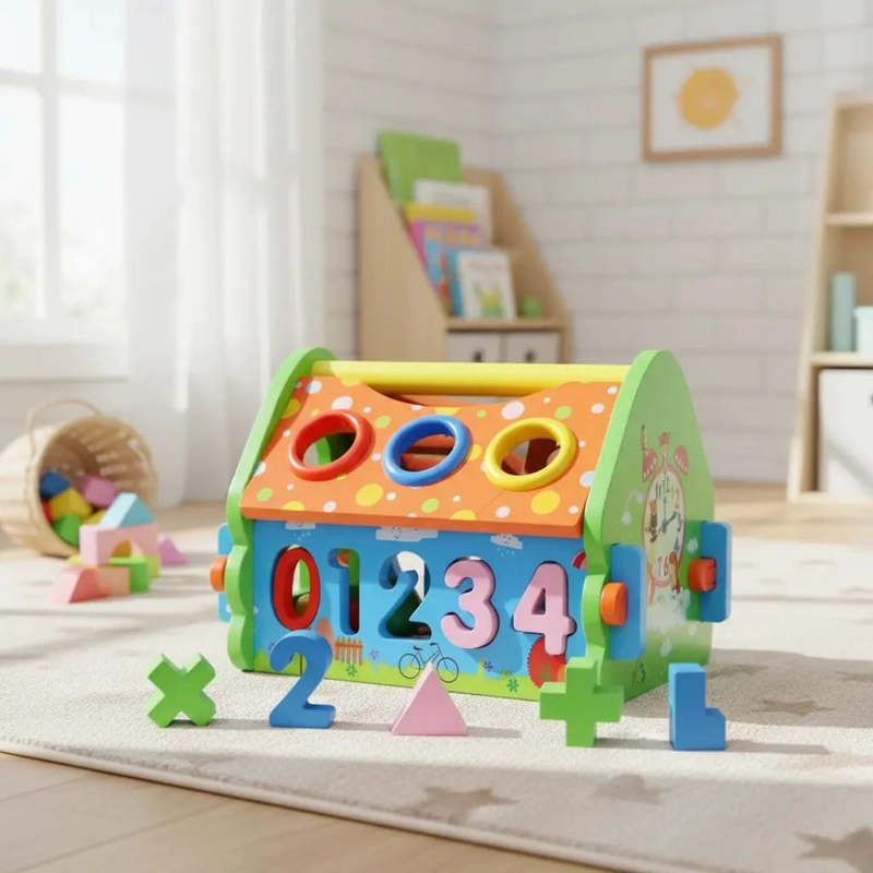 JUGUETE DIDACTICO DE MADERA PARA ESTIMULACION INFANTIL - 2