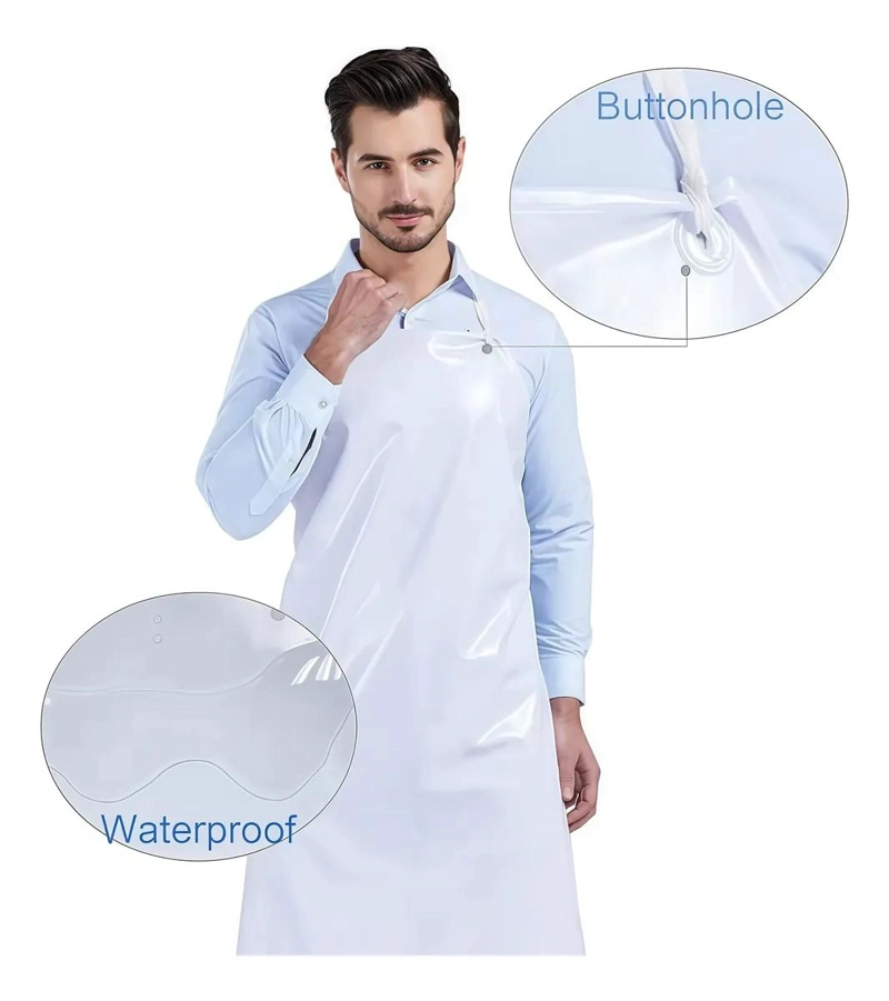 DELANTAL IMPERMEABLE DOBLE FAZ PARA COCINA Y TRABAJO - 4